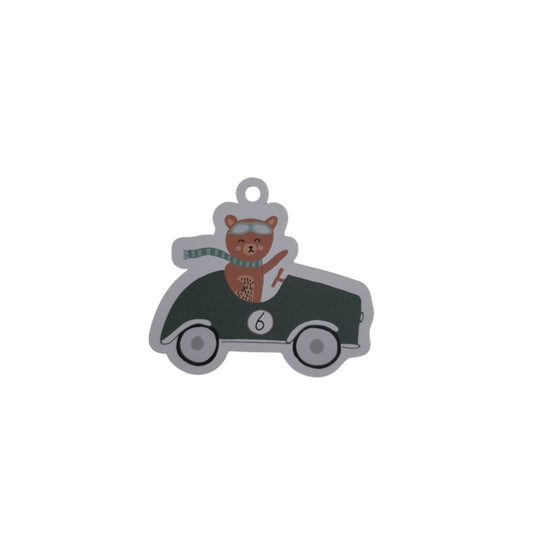 Cadeaulabel - beer in auto