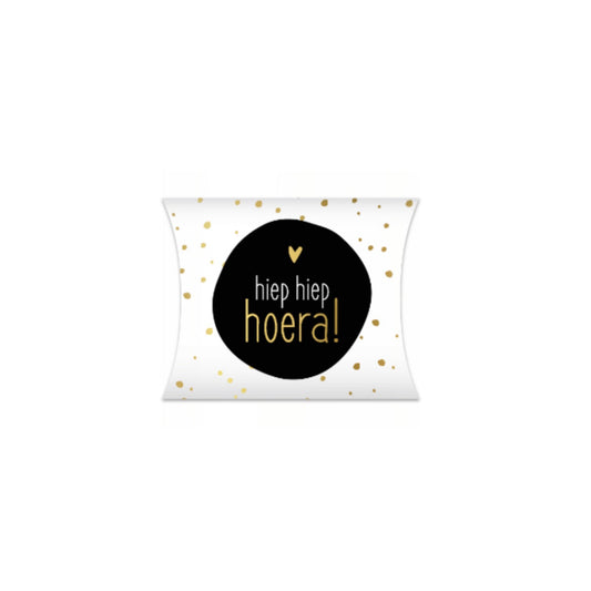 Gondeldoosje - hiep hiep hoera - zwart/wit