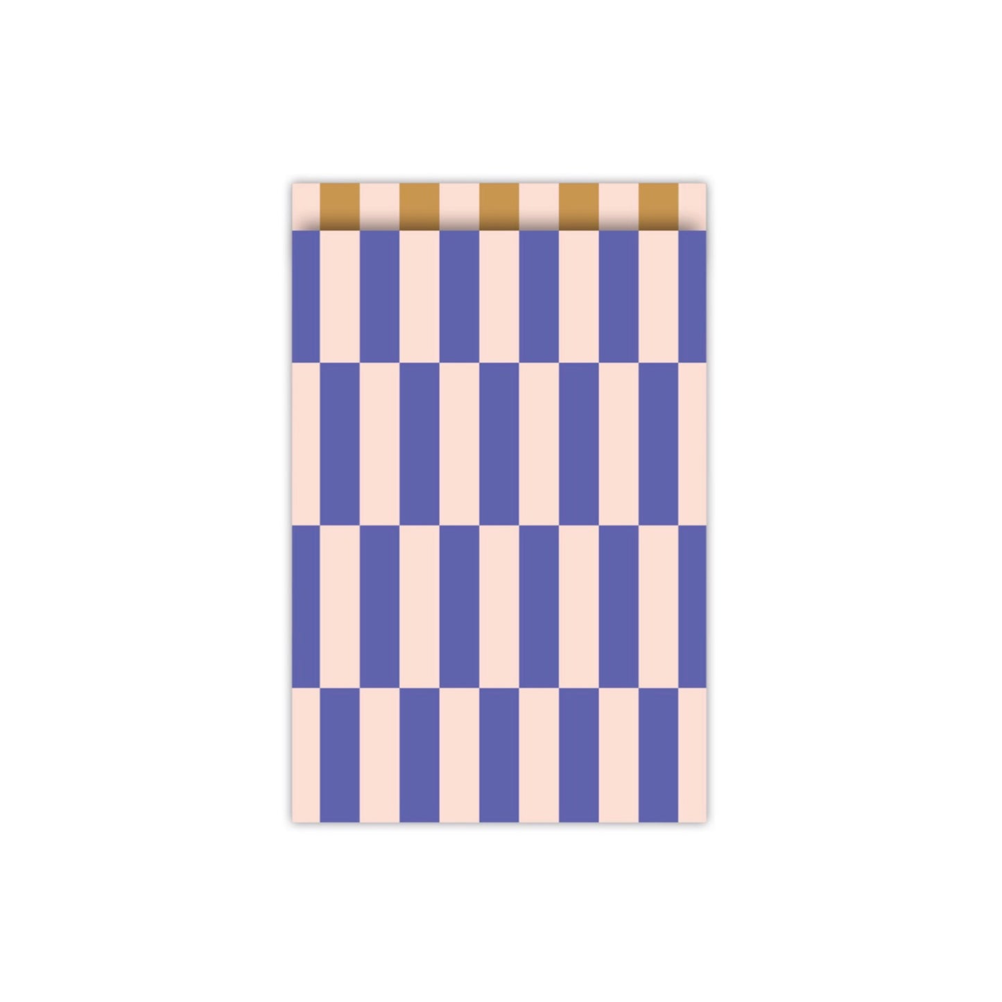 Cadeauzakjes - colorblocking - blauw/nude - 17x25 cm - 5 stuks