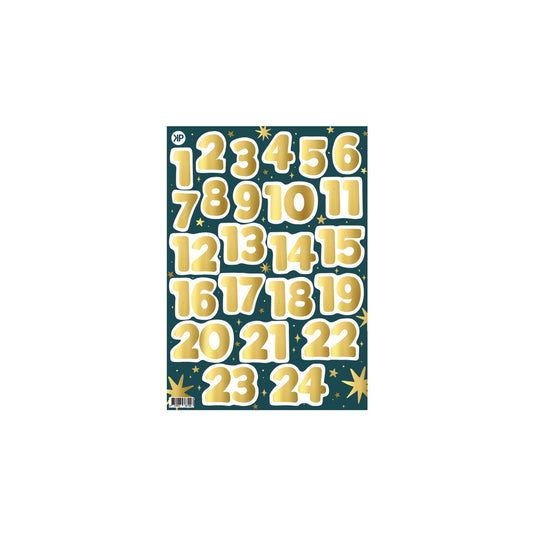 A4 stickervel - cijfers