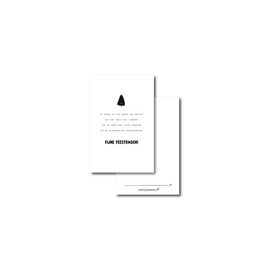 Cadeaukaartje - kerstgedichtje - 5,5 x 9 cm