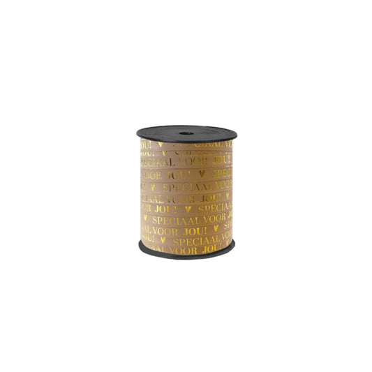Krullint - speciaal voor jou - mokka/goud - 5 meter