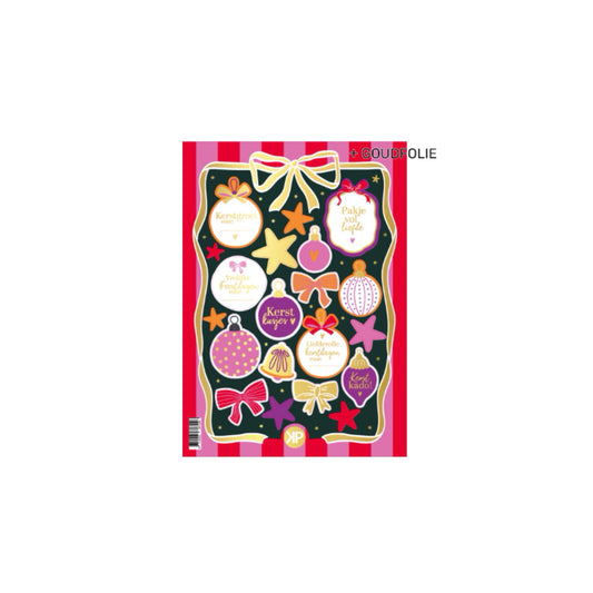 A5 stickervel - Colorful Christmas