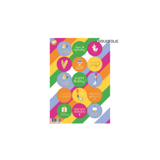 A5 stickervel - verjaardag