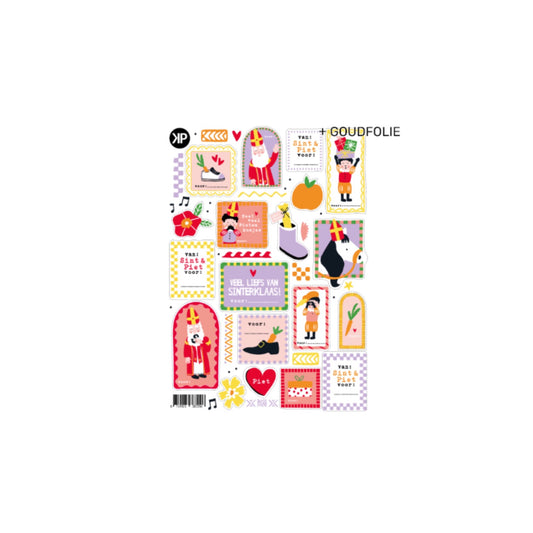 A5 Stickervel - Sinterklaas feest