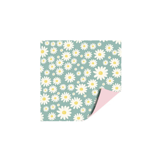 Cadeaupapier - millefleurs - mint - 30x200 cm