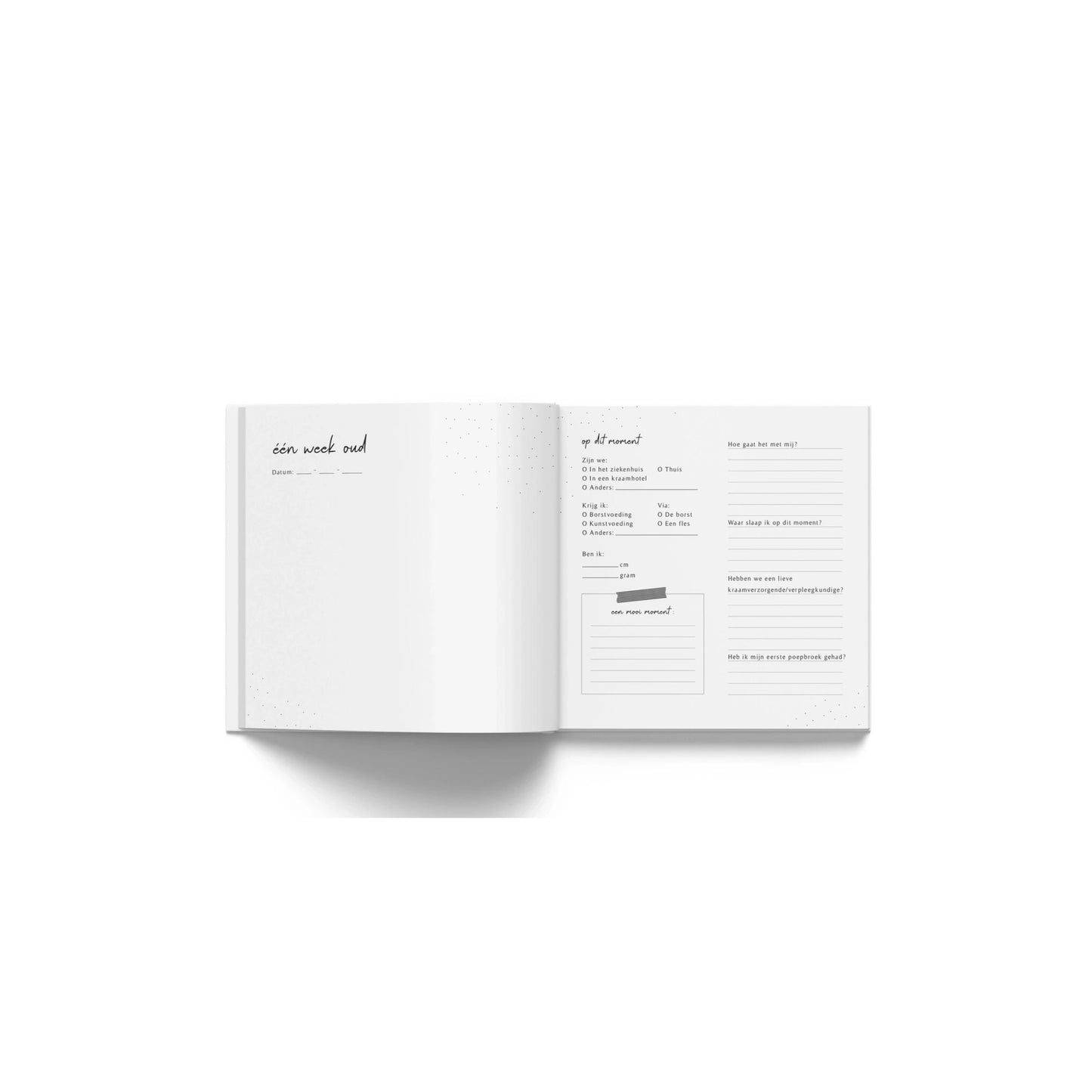 Baby invulboek - mijn eerste jaar - 21x21 cm - 45 pagina’s