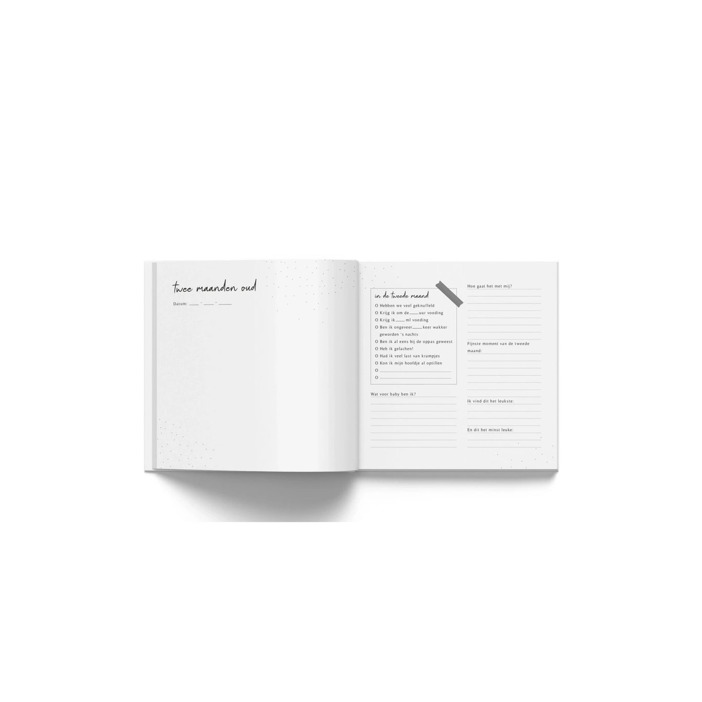 Baby invulboek - mijn eerste jaar - 21x21 cm - 45 pagina’s