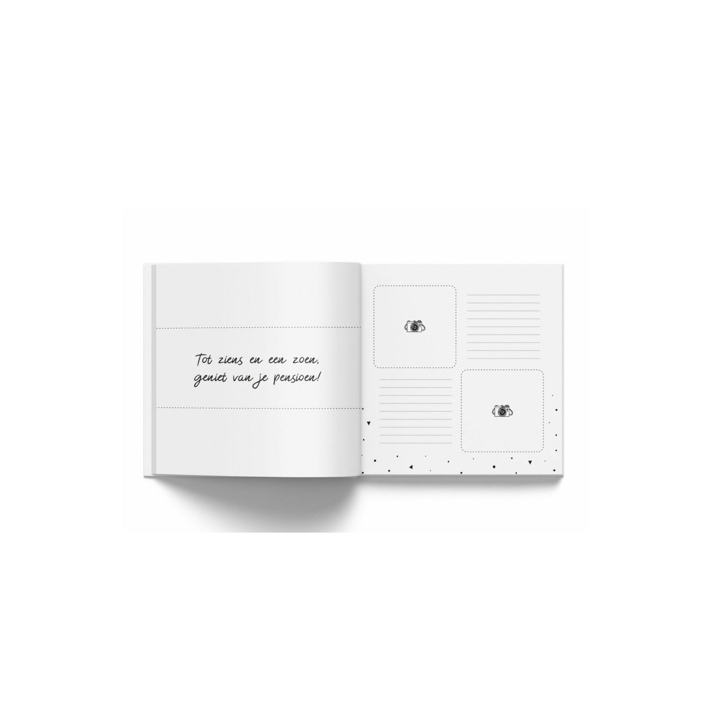 Collega invulboek - geniet van je pensioen - 21x21 cm - 32 pagina’s