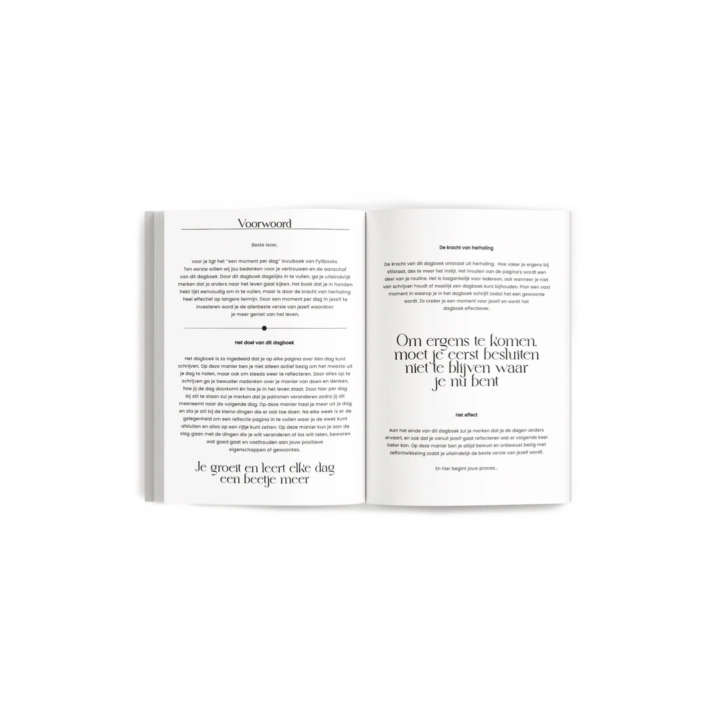 Invulboek - een moment per dag - A5 formaat - 13 weken
