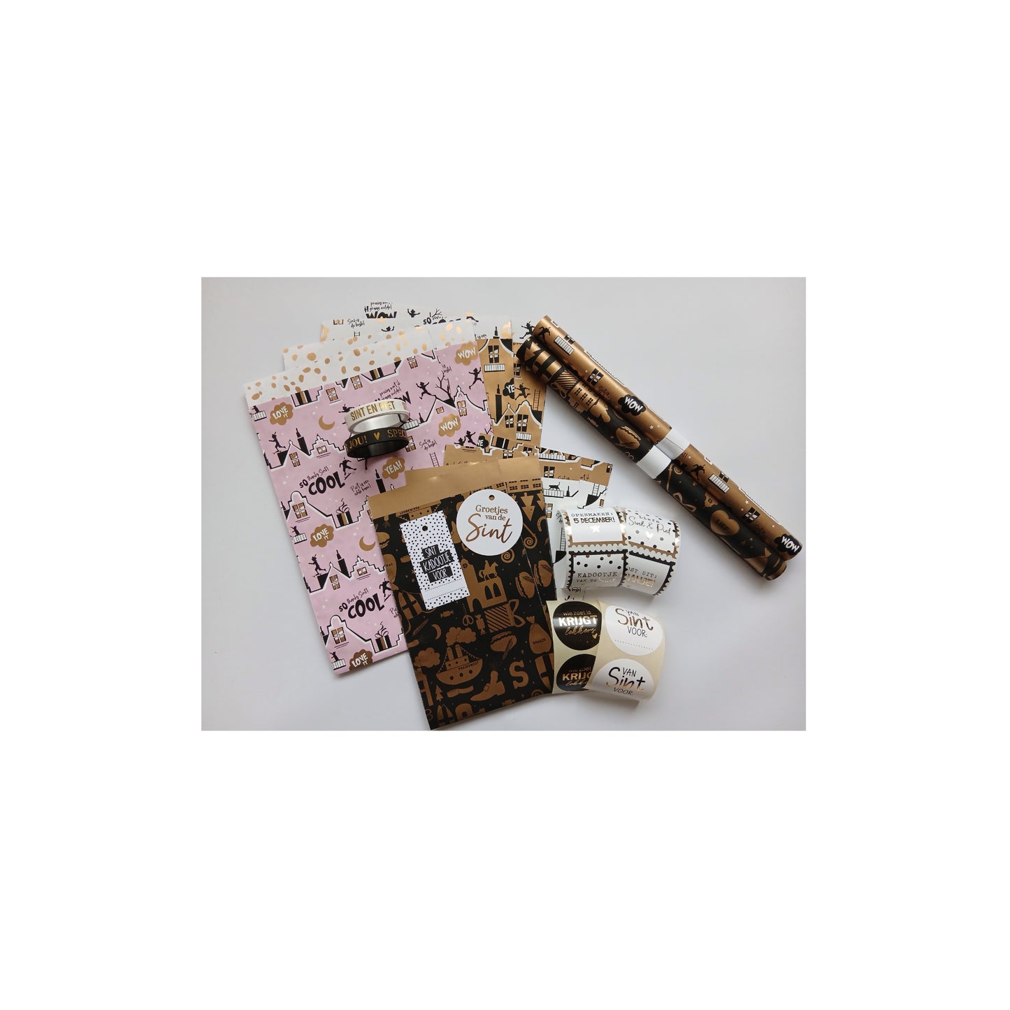 Inpakset - Sinterklaas roze