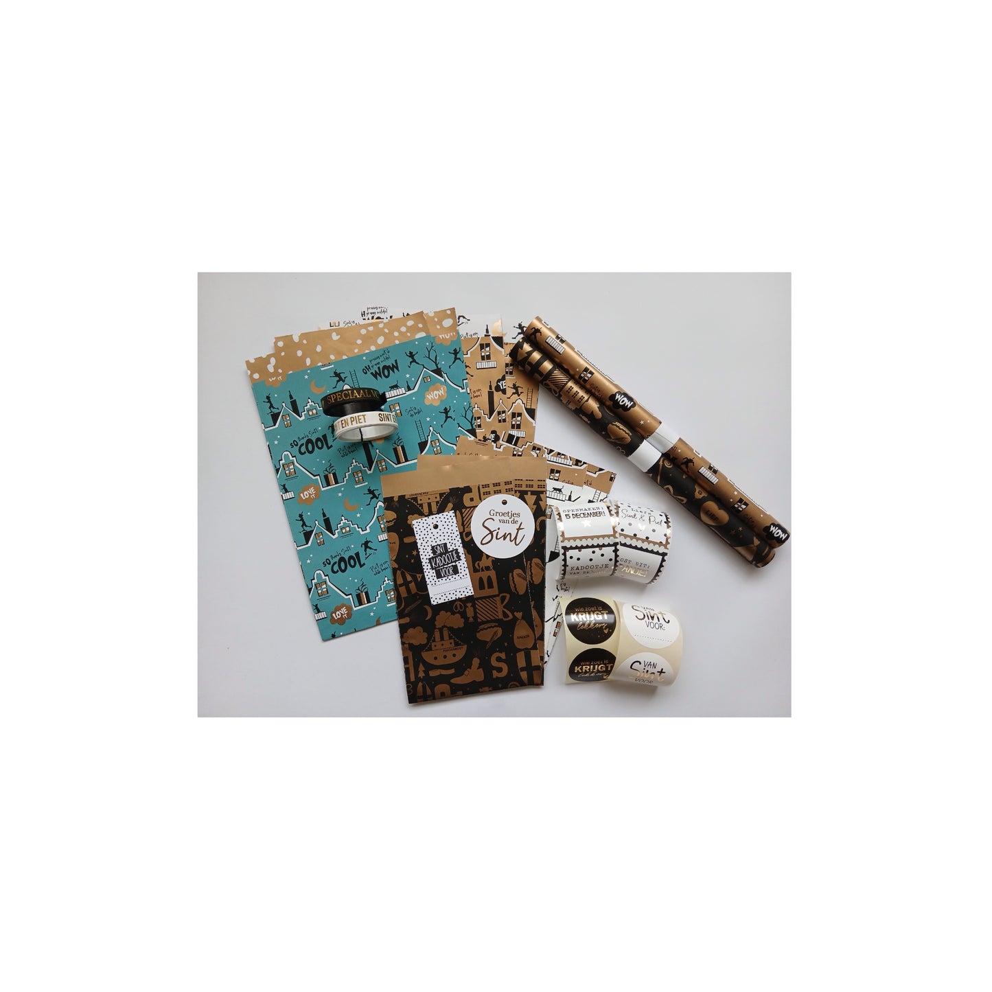 Inpakset - Sinterklaas blauw