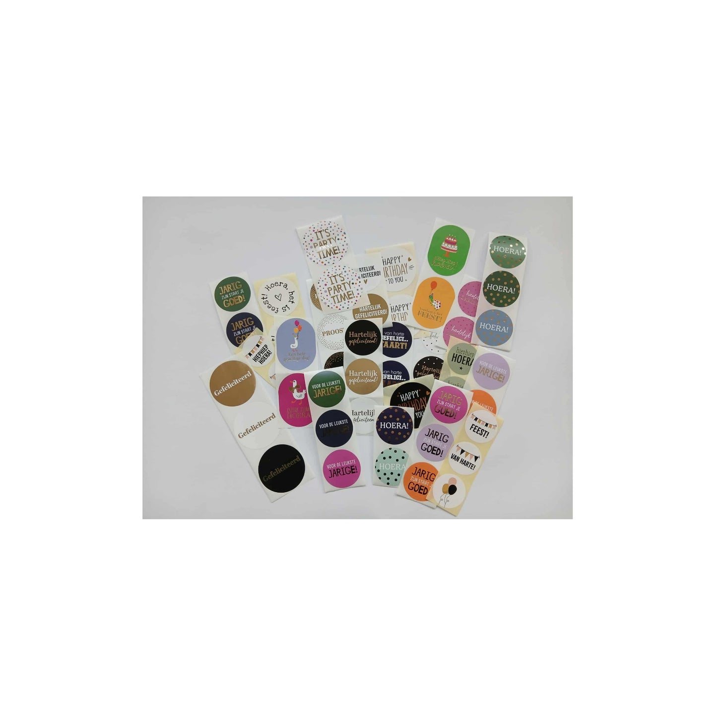 Stickermix - verjaardag - 50 cadeaustickers