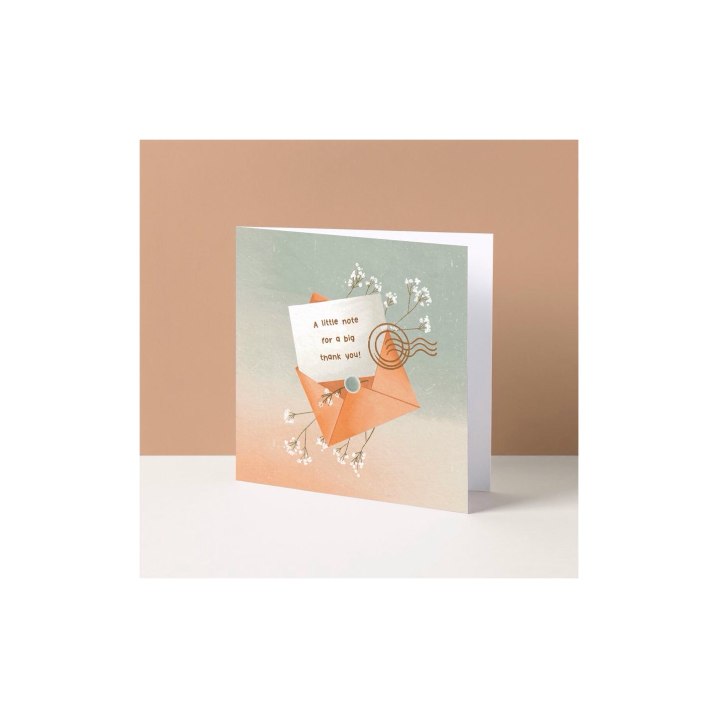 Dubbele wenskaart - a little note for a big thank you