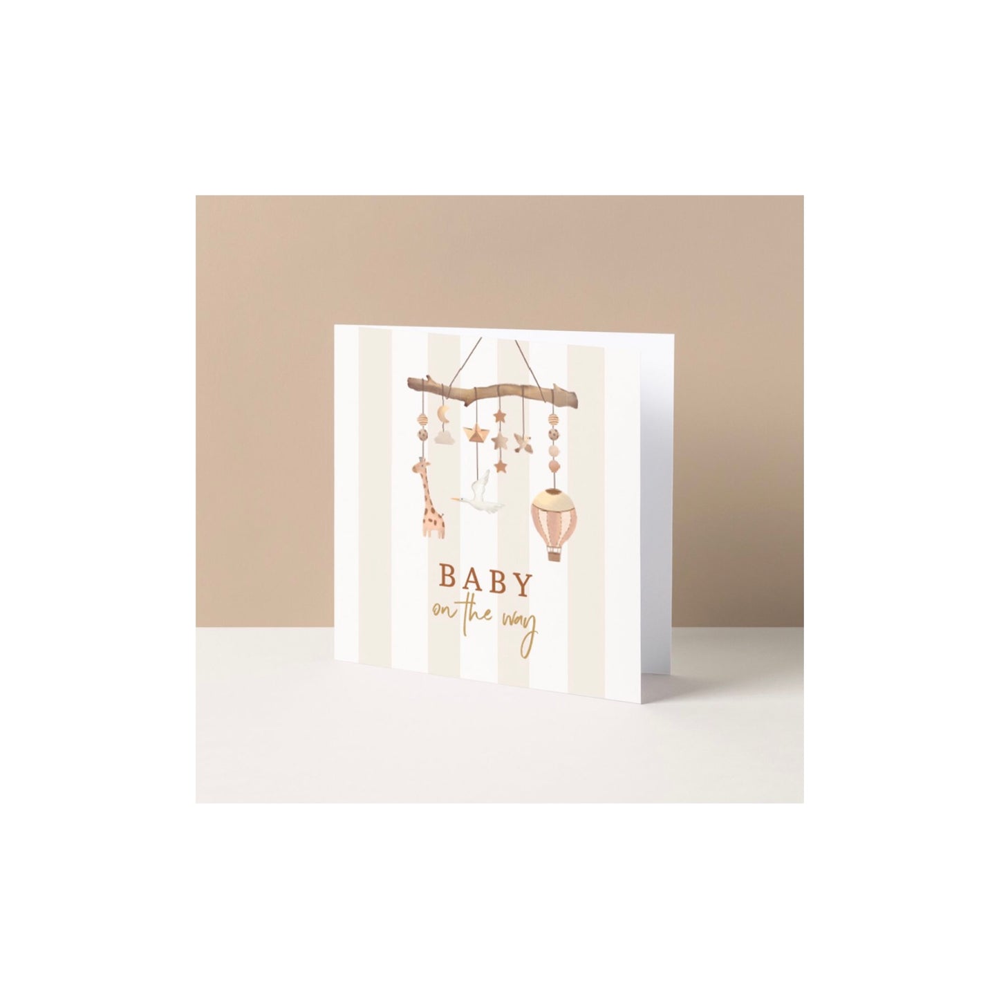 Dubbele wenskaart - baby on the way