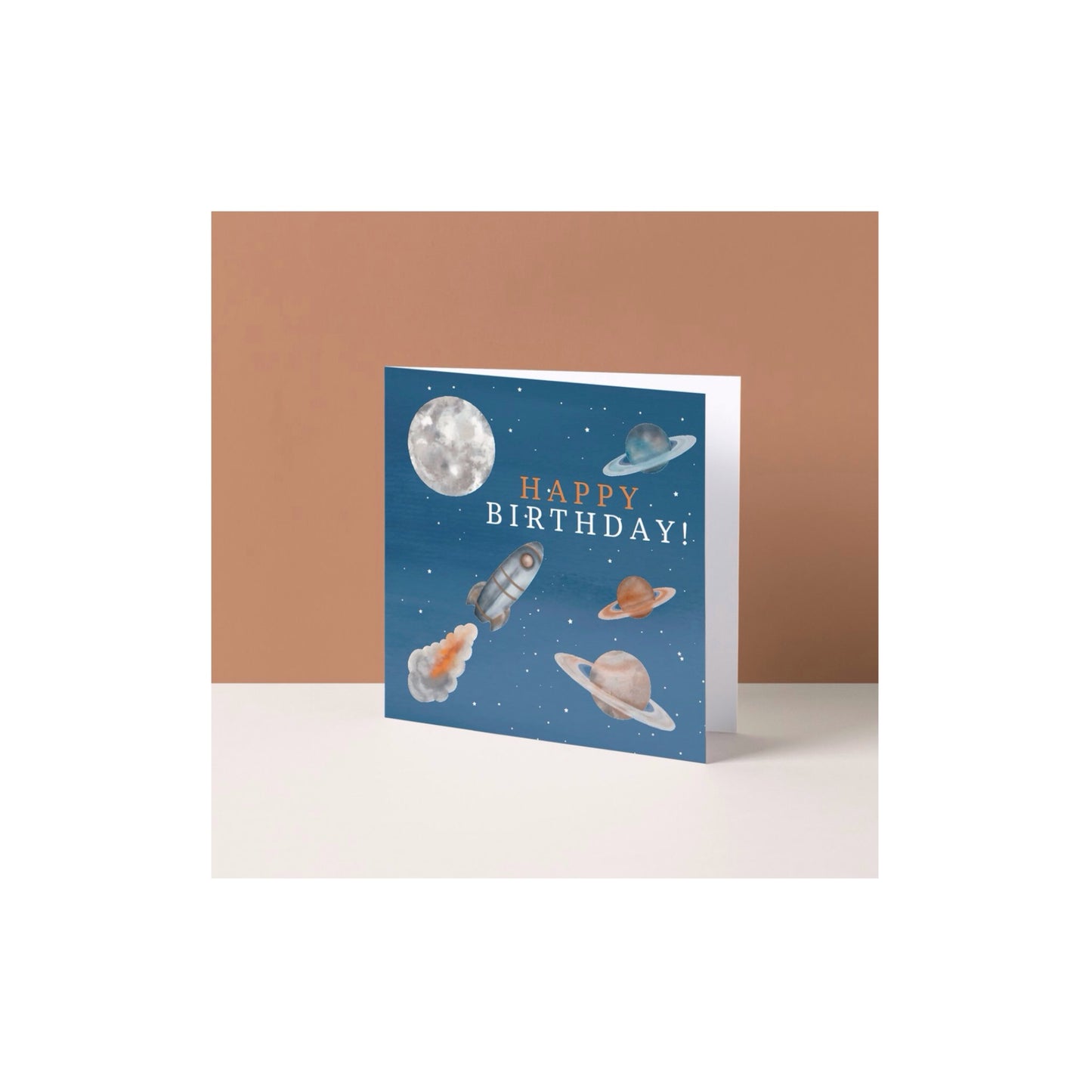 Dubbele wenskaart - happy birthday