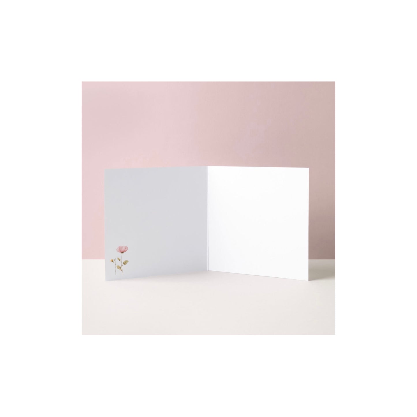 Dubbele wenskaart - omdat ik aan je denk