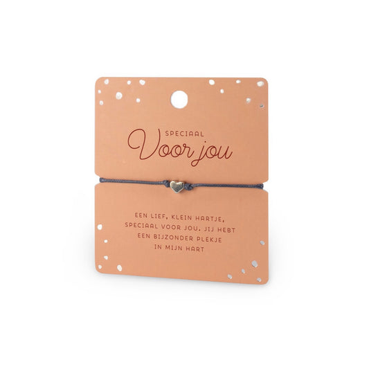 Geluksarmbandje - speciaal voor jou - zilverkleurig