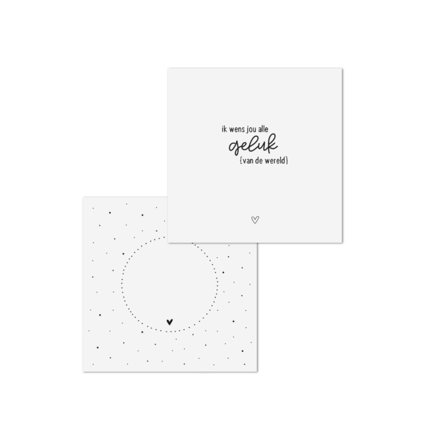 Dubbele wenskaart - ik wens jou alle geluk