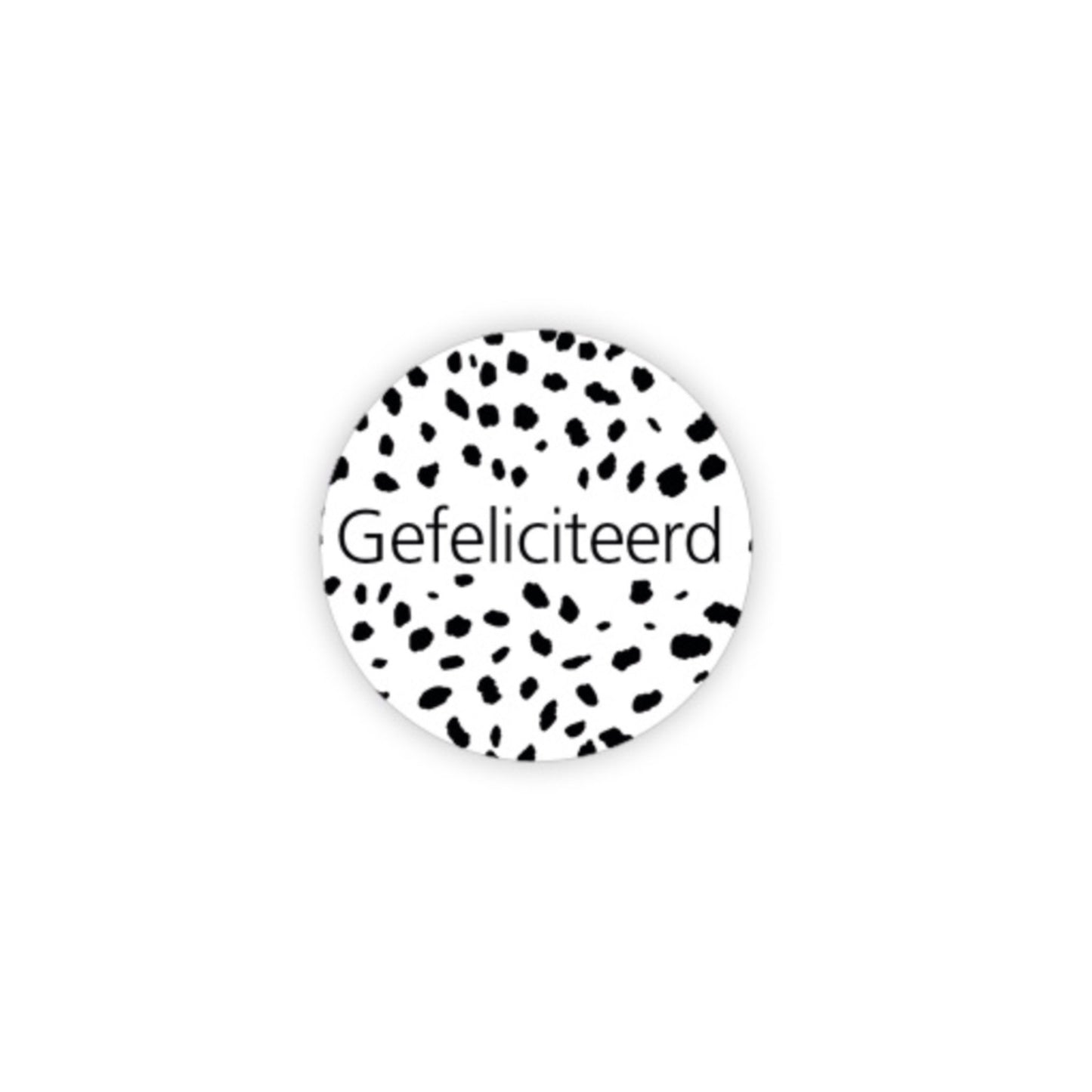 Cadeaustickers - gefeliciteerd - 10 stuks