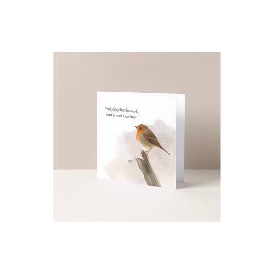 Dubbele wenskaart - wat je in je hart bewaart