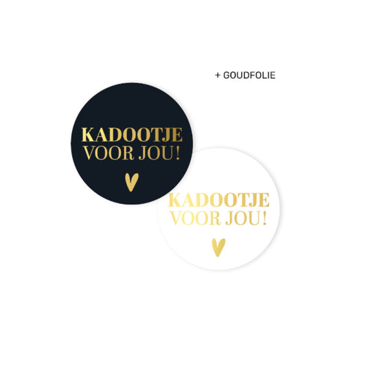 Cadeaustickers - kadootje voor jou - 10 stuks
