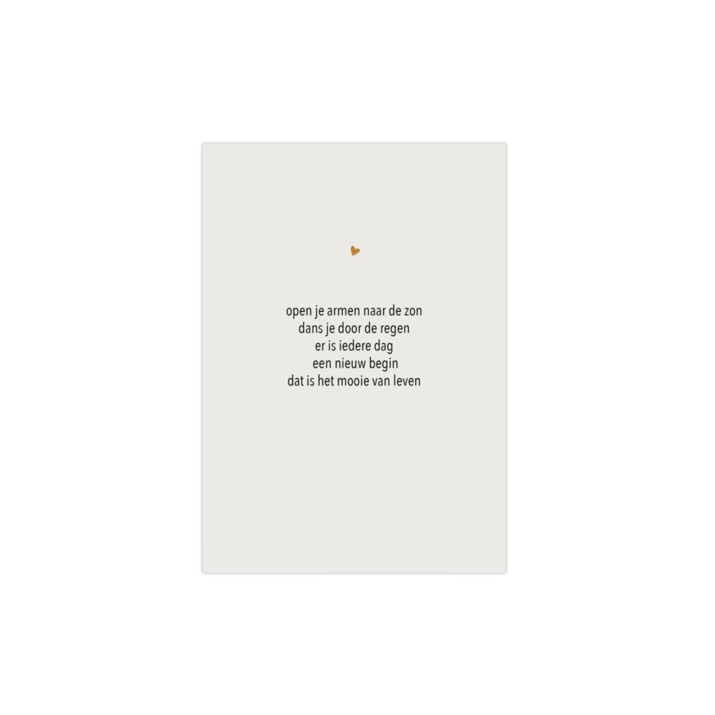 A5 poster - open je armen