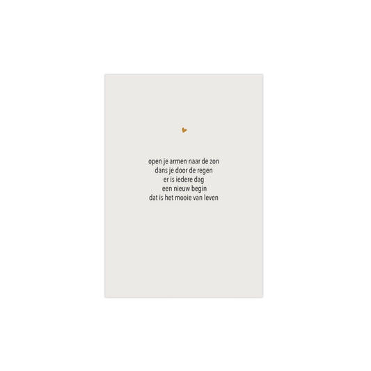 A5 poster - open je armen