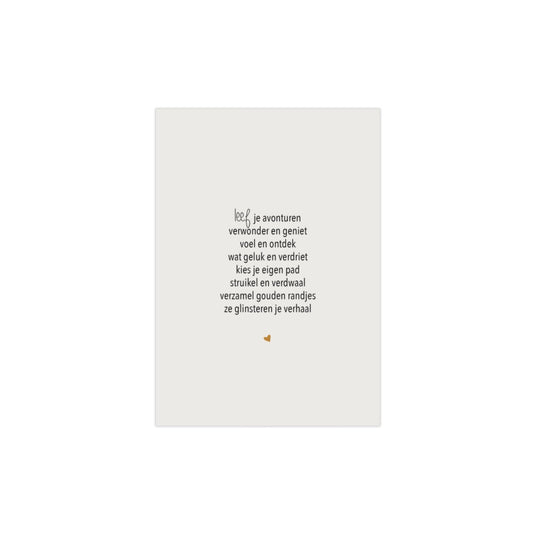 A5 poster - leef je avonturen