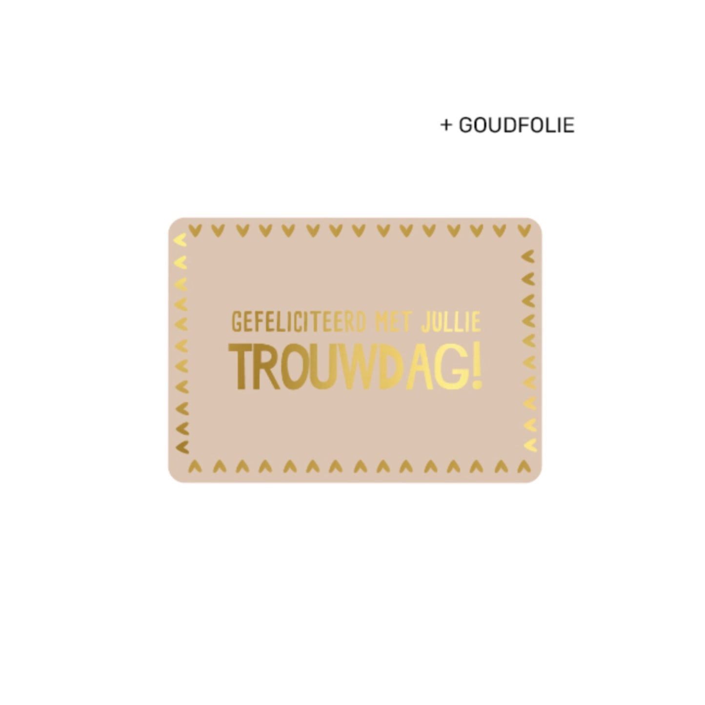 Ansichtkaart - gefeliciteerd met jullie trouwdag