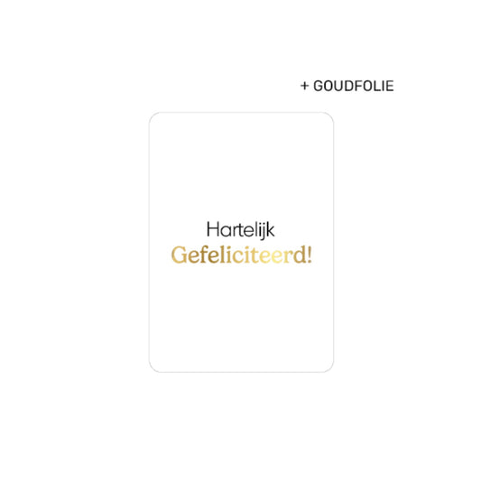 Ansichtkaart - hartelijk gefeliciteerd