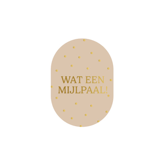 Ansichtkaart - wat een mijlpaal