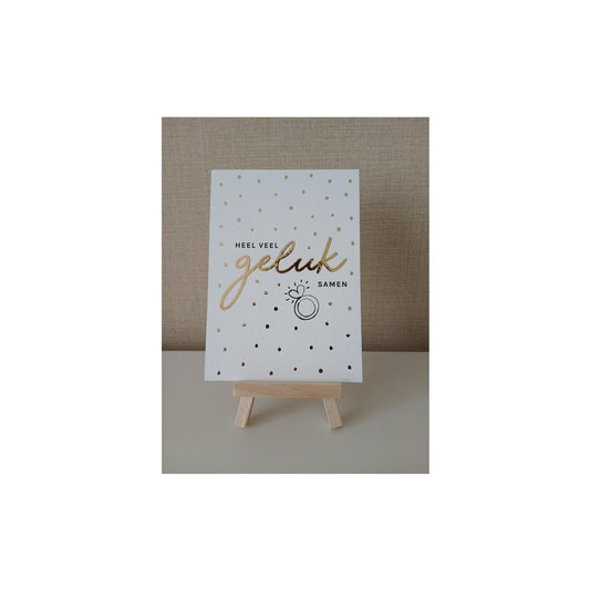 Ansichtkaart - heel veel geluk samen