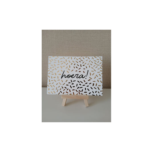 Ansichtkaart - hoera