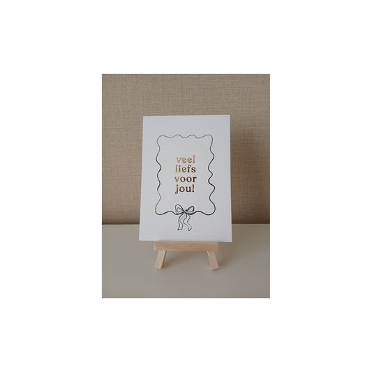 Ansichtkaart - veel liefs voor jou