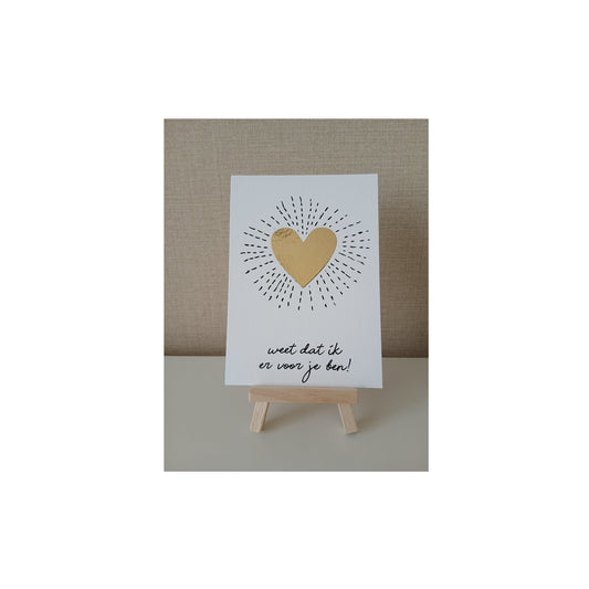 Ansichtkaart - weet dat ik er voor je ben