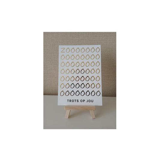 Ansichtkaart - zooo trots op jou