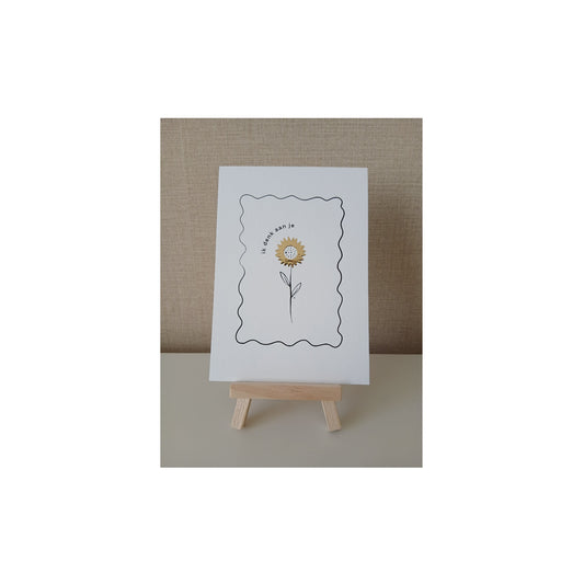 Ansichtkaart - ik denk aan je