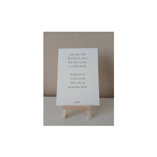 Ansichtkaart - lachen, gieren, brullen