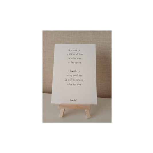 Ansichtkaart - ik bewonder je
