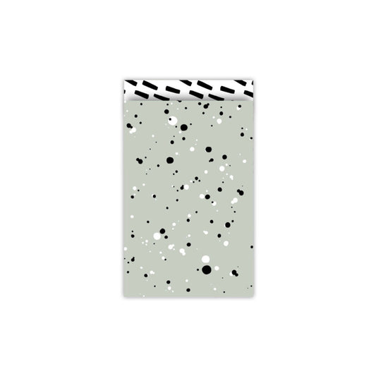 Cadeauzakjes - spots cool - salie - 12x19 cm - 5 stuks