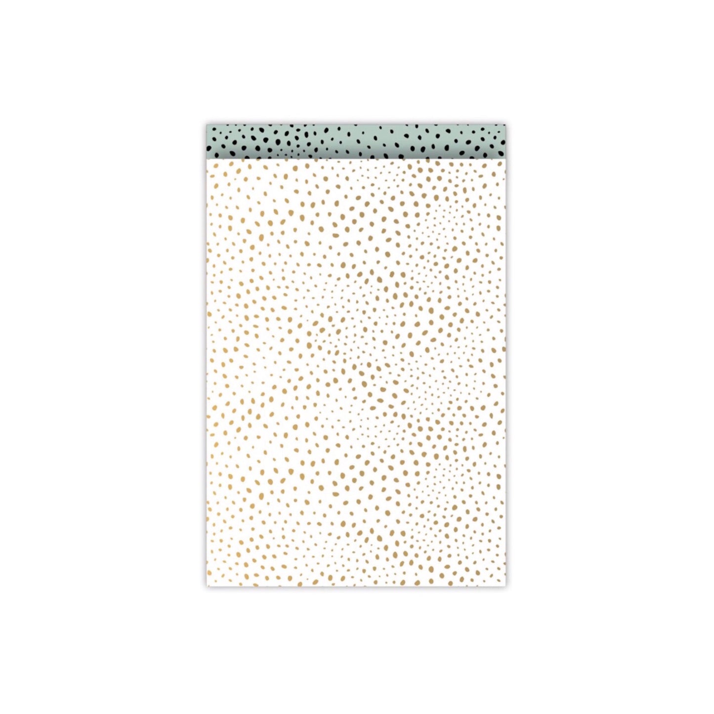 Cadeauzakjes | flocks wit/goud (5 stuks)