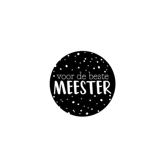 Cadeaustickers | voor de beste meester (5 stuks)