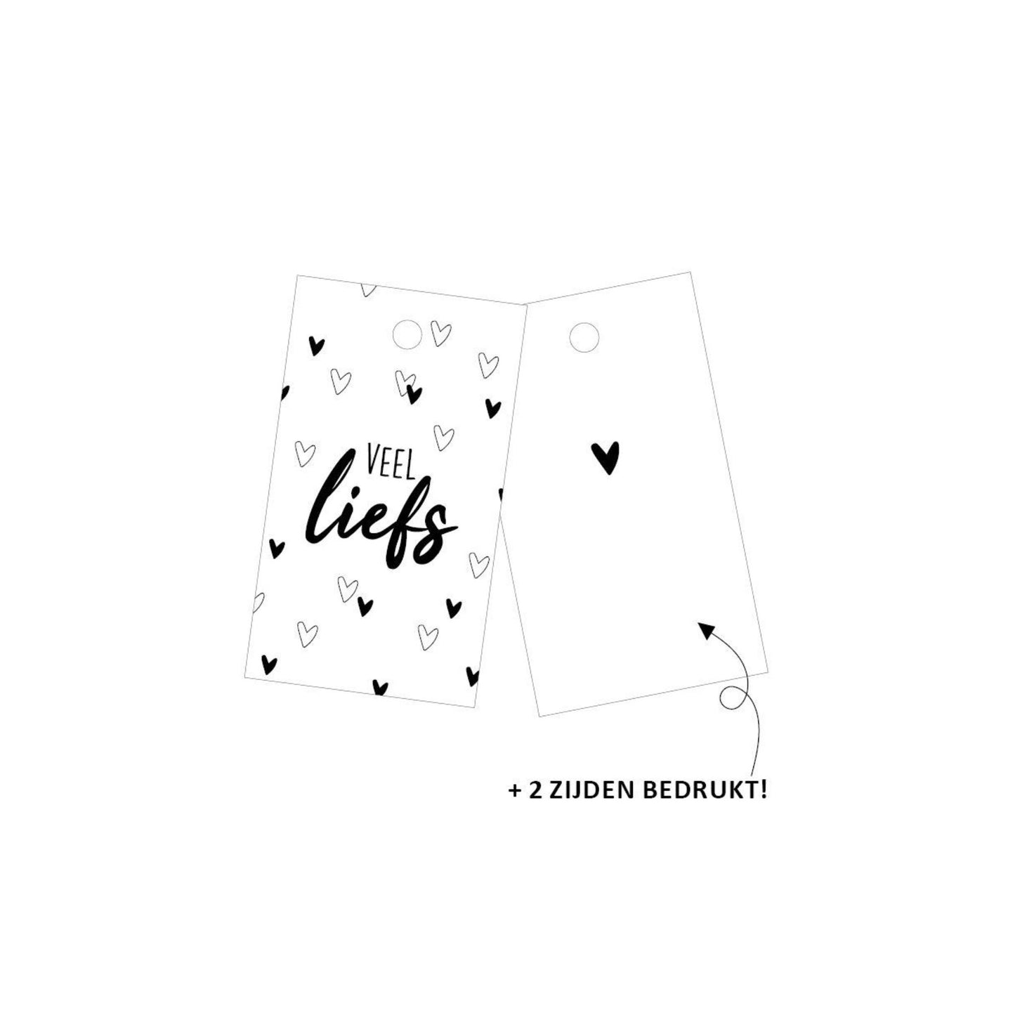 Cadeaulabel | veel liefs