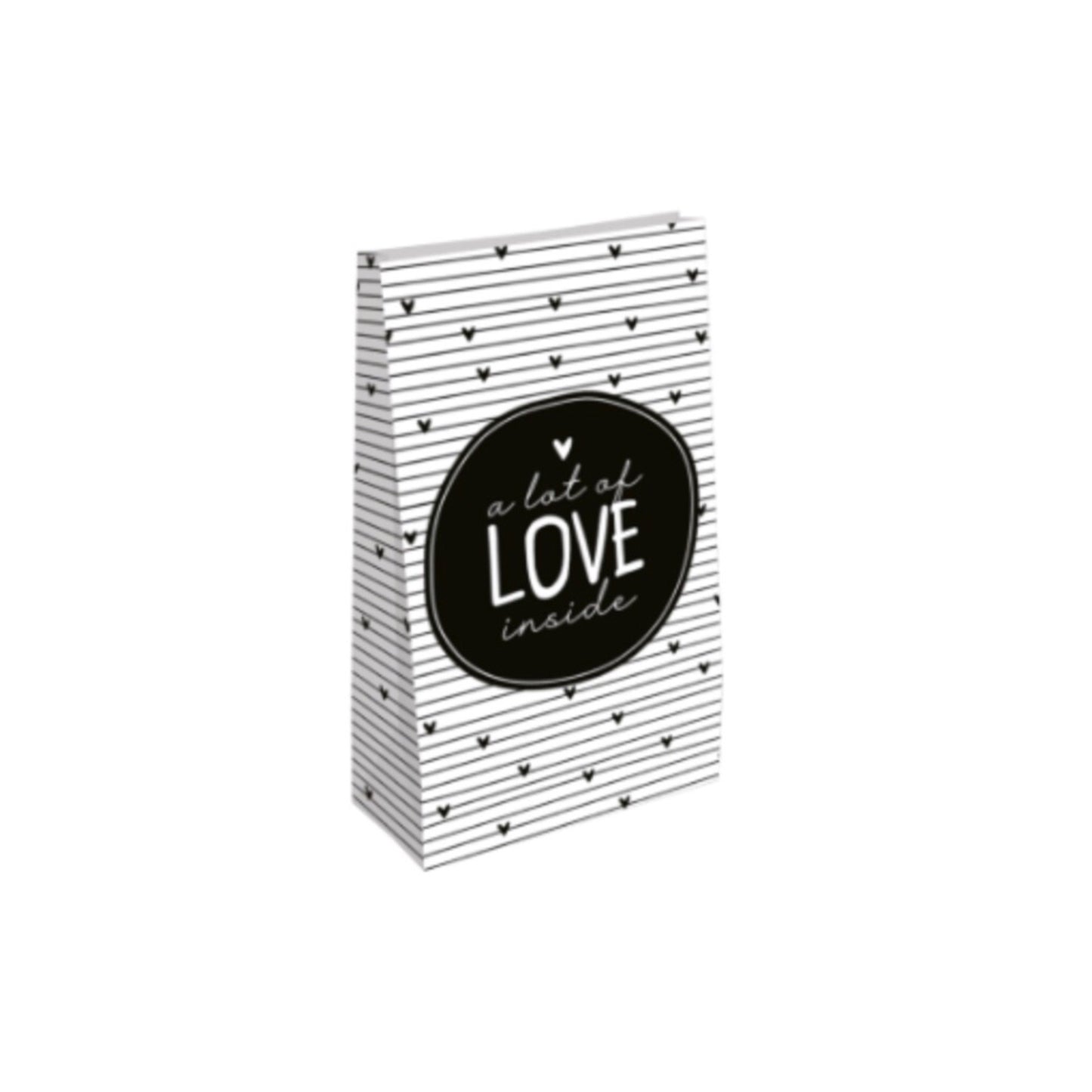 Blokbodemzakken | a lot of love inside (2 stuks)