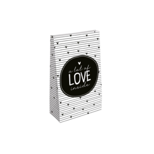 Blokbodemzakken | a lot of love inside (2 stuks)