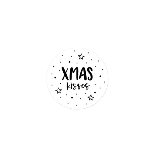 Cadeaustickers | xmas kisses (10 stuks)