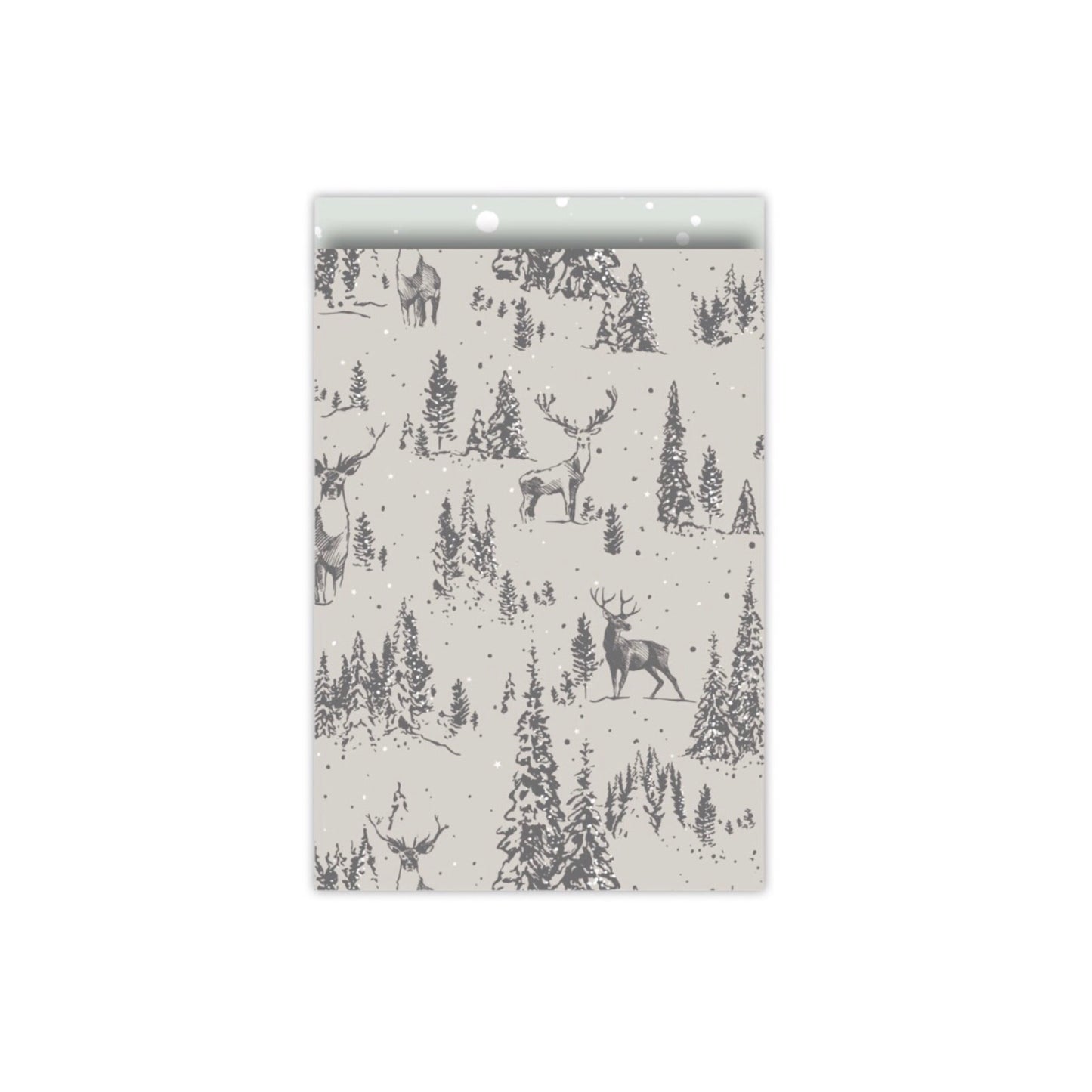 Cadeauzakjes | reindeer forest grey (5 stuks)
