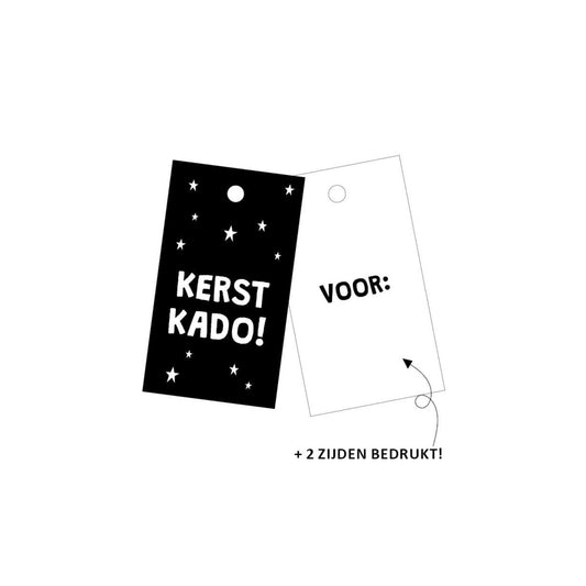Cadeaulabel | kerst kado (5 stuks)