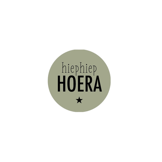 Cadeaustickers | hiep hiep hoera (10 stuks)